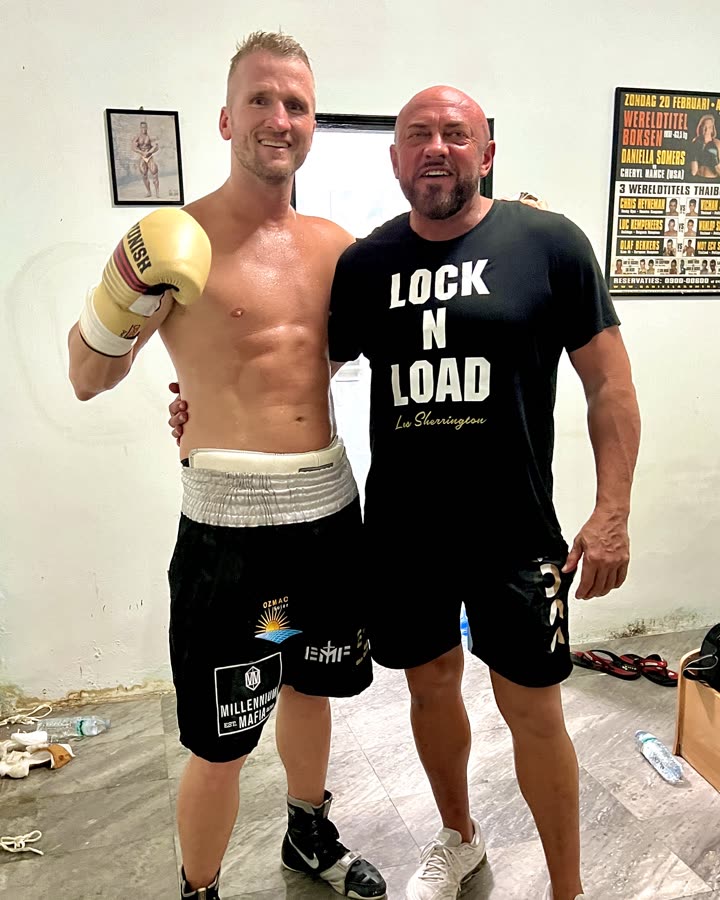 Brad Behan with Les Sherrington
